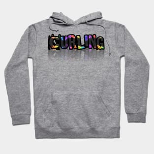 Curling - Lover Abstract Typography Hoodie